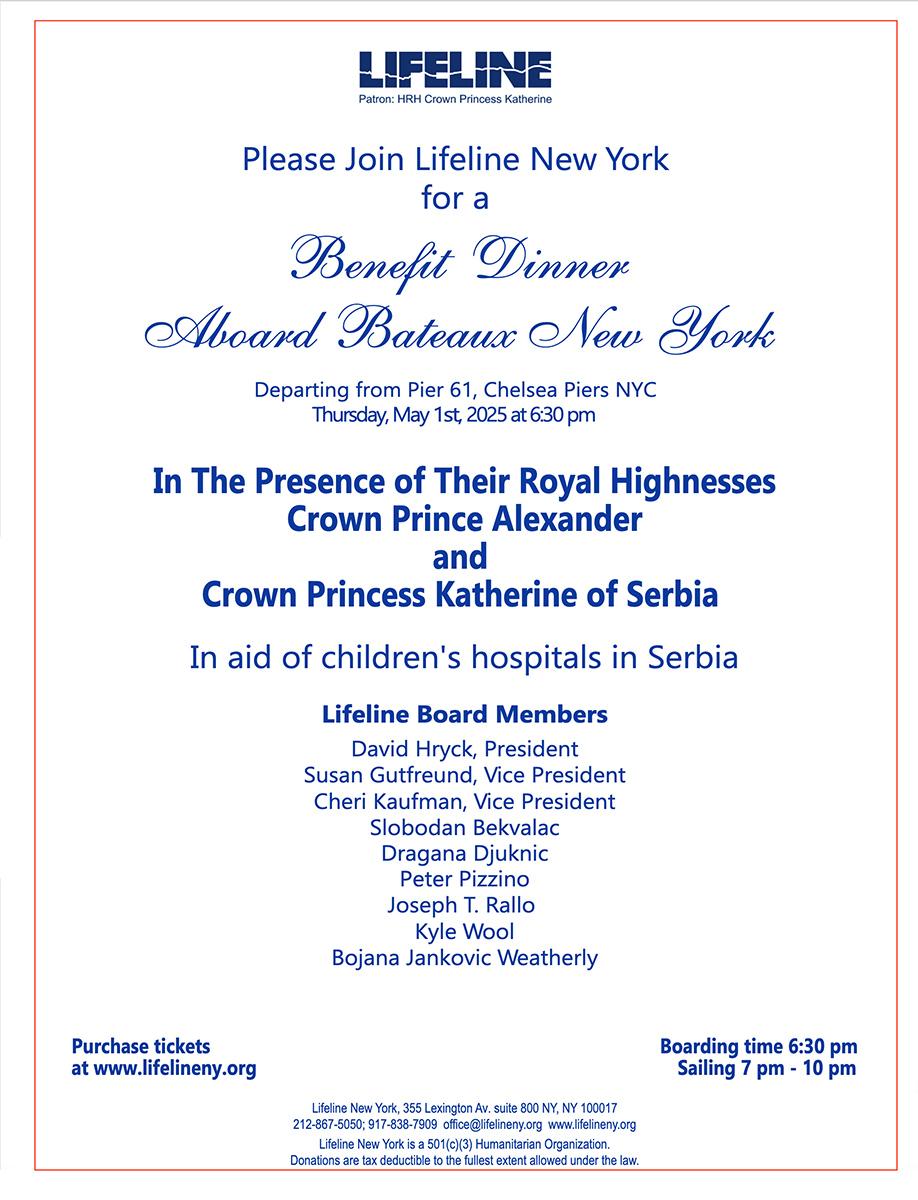 Benefit Dinner Aboard Bateaux New York