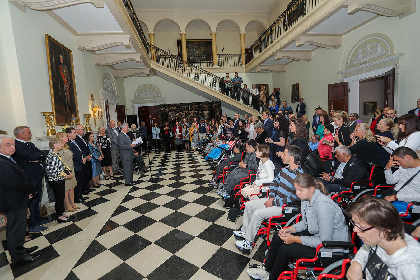 ROYAL COUPLE OF SERBIA DELIVERS WHEELCHAIRS FOR SERBIAN INSTITUTIONS