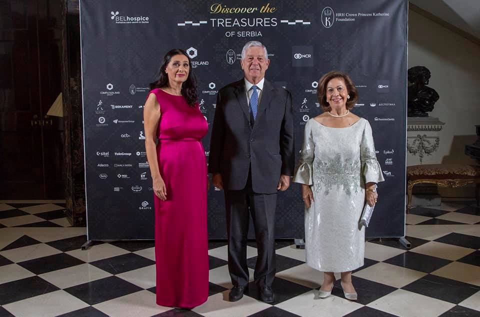 TRH CROWN PRINCE ALEXANDER AND CROWN PRINCESS KATHERINE HOST BELHOSPICE CHARITY DINNER AT THE WHITE PALACE