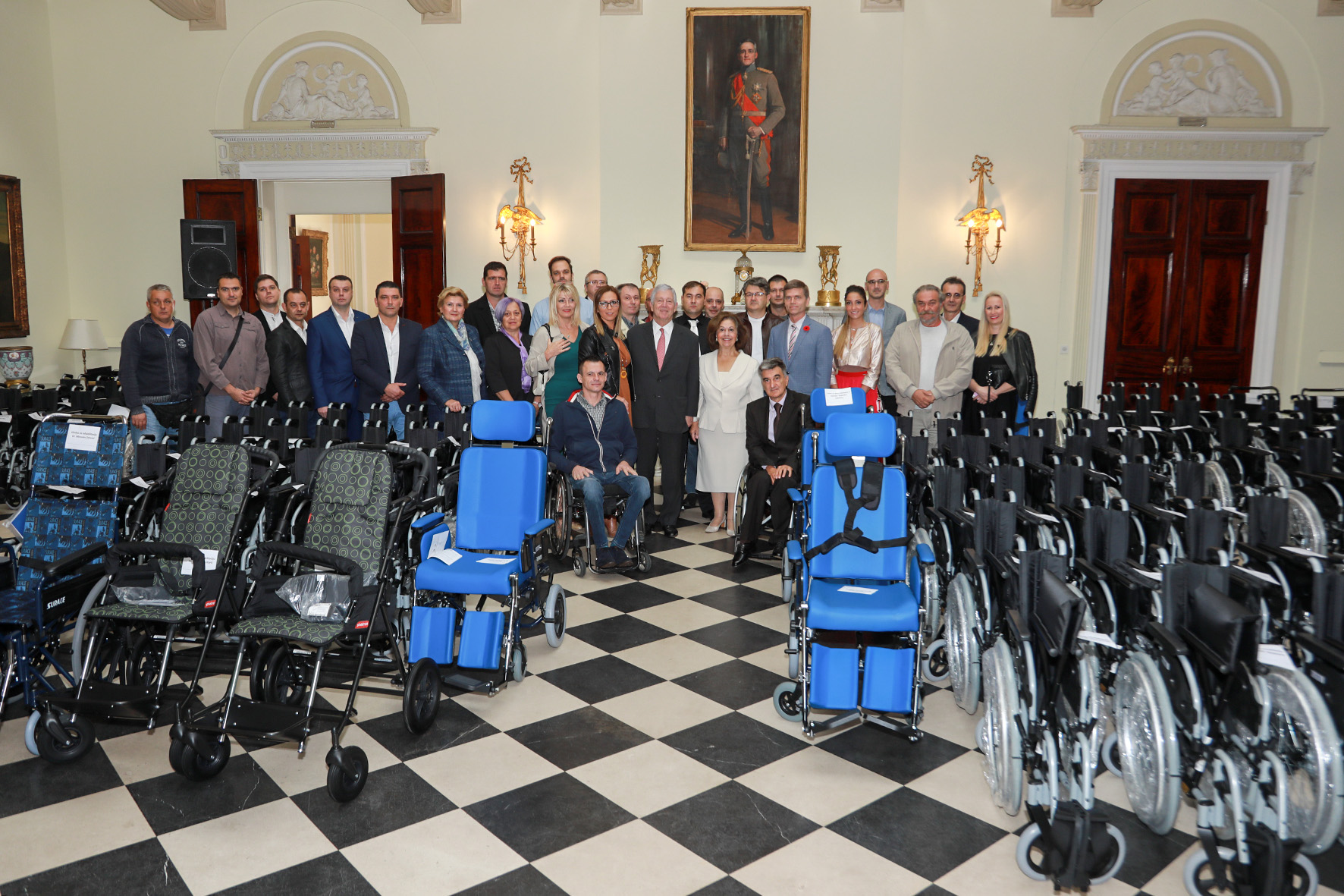 TRH CROWN PRINCE ALEXANDER AND CROWN PRINCESS KATHERINE DELIVER 125 WHEELCHAIRS FOR 10 FACILITIES ACROSS SERBIA