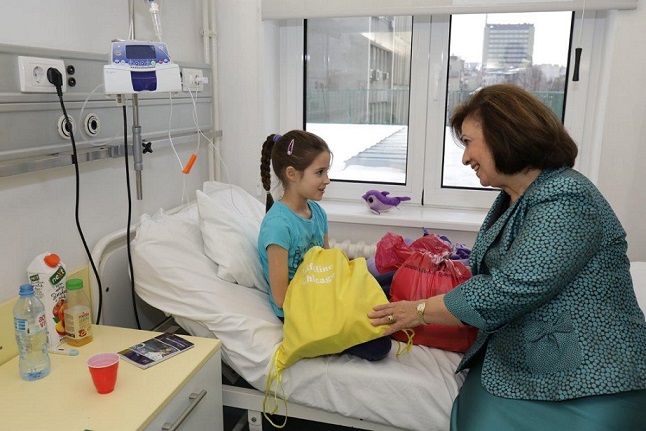 CROWN PRINCESS KATHERINE DELIVERS CHRISTMAS PRESENTS TO CHILDREN IN HOSPITALS