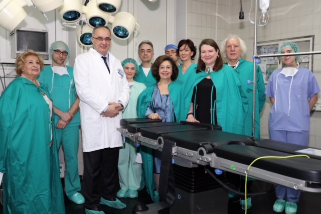 Crown Princess Katherine Delivers Operating Table to The Clinical Center of Serbia Worth More then 36,000 EUR 