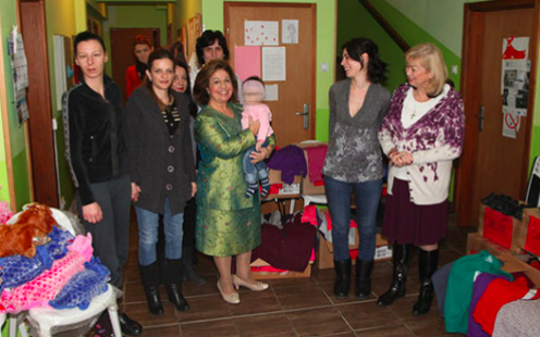 Crown Princess Katherine Visits Safe House in Belgrade