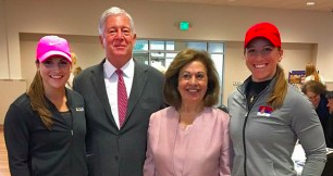 Royal Couple at Charity Golf Event in Chicago